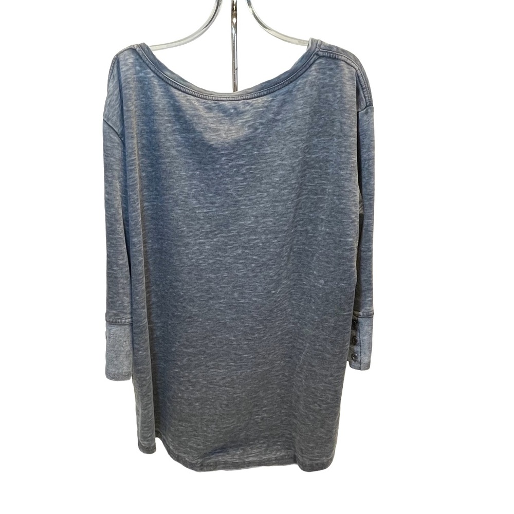 Jane + Delancey Gray Top Shirt 3/4 Sleeve Women’s Size XL - Picture 2 of 10